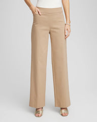 Chico's | Brigitte™ Slim Wide-Leg Pants/ Cattail Brown