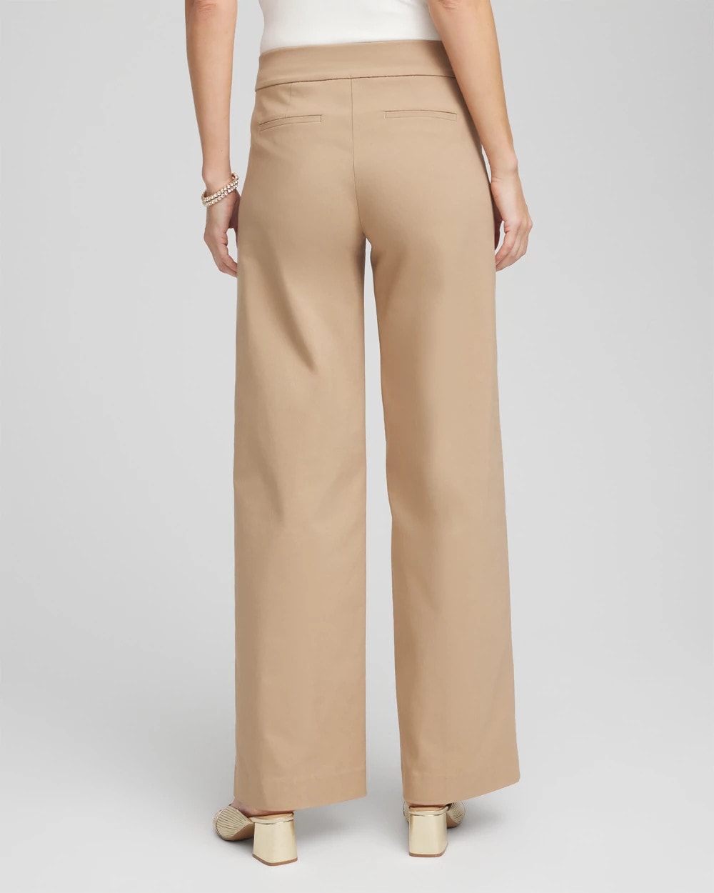 Chico's | Brigitte™ Slim Wide-Leg Pants/ Cattail Brown