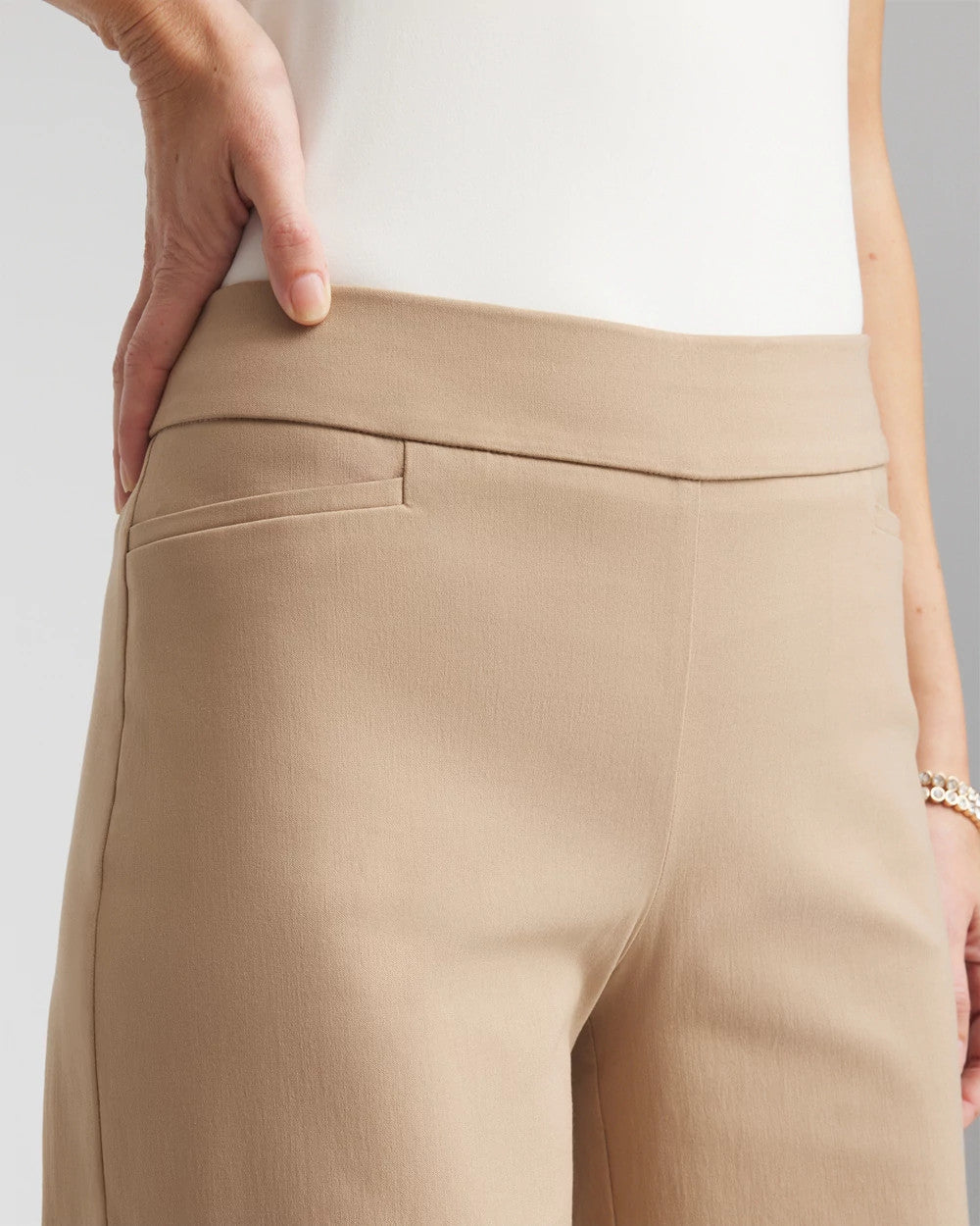 Chico's | Brigitte™ Slim Wide-Leg Pants/ Cattail Brown
