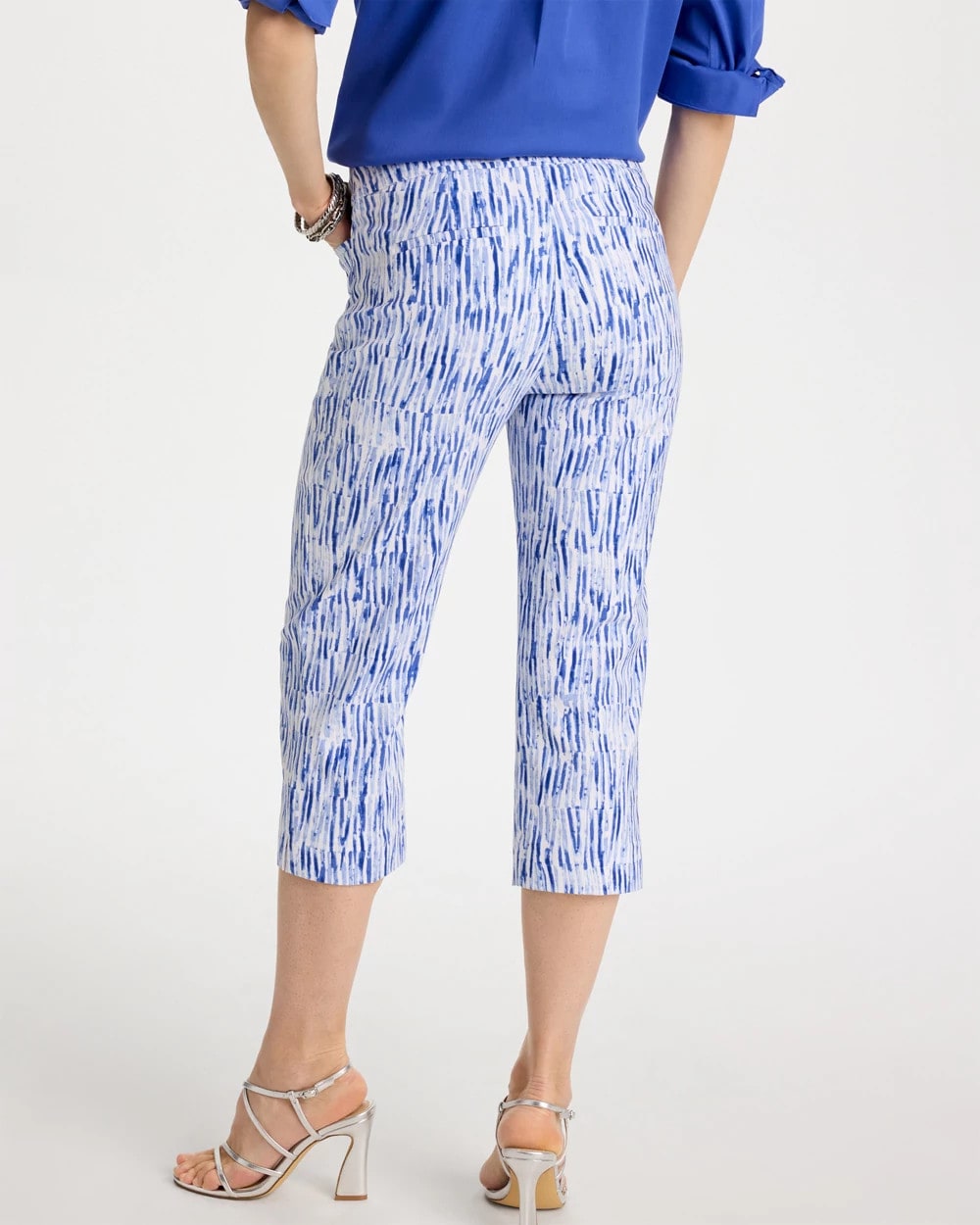 Chico's | Brigitte™ Slim Infinite Lines Capri Pants/ Amparo Blue