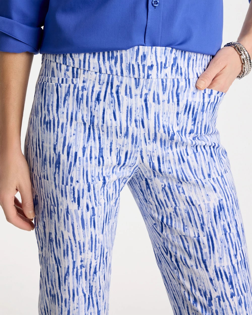 Chico's | Brigitte™ Slim Infinite Lines Capri Pants/ Amparo Blue