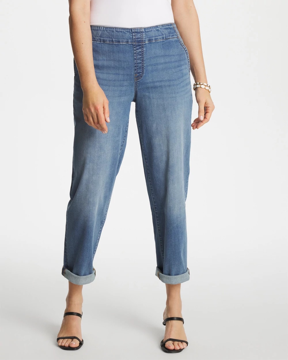 Chico's | Pull-On Boyfriend Cropped Jeans/ Bailey Indigo