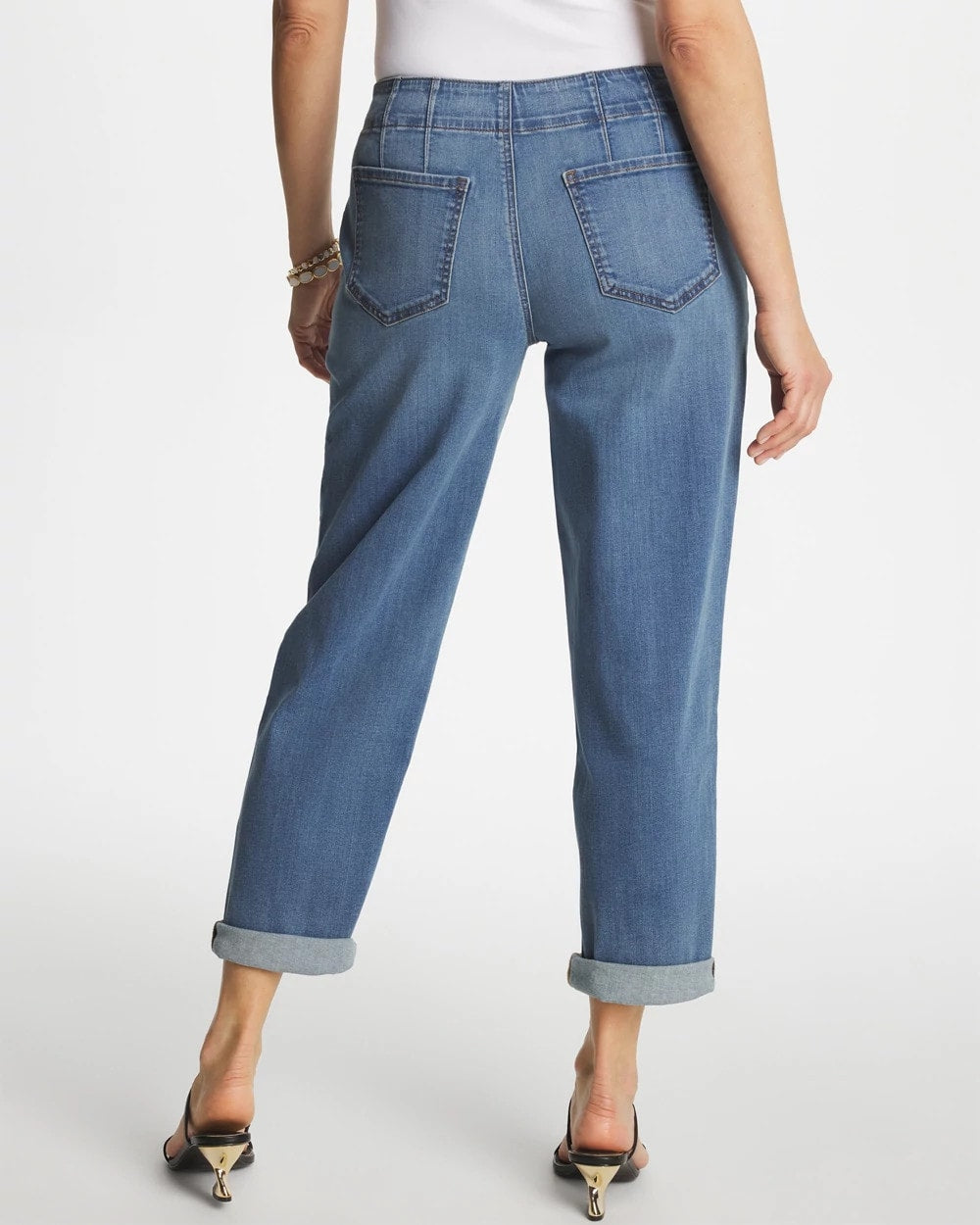Chico's | Pull-On Boyfriend Cropped Jeans/ Bailey Indigo