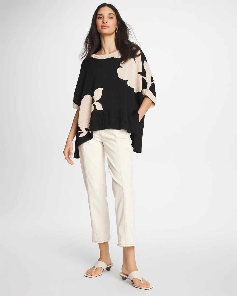 Chico's | Pull-On Boyfriend Utility Cropped Jeans/ Natural Seeded