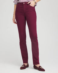 Chico's | Girlfriend Slim Full-Length Jeans/ Deep Chianti