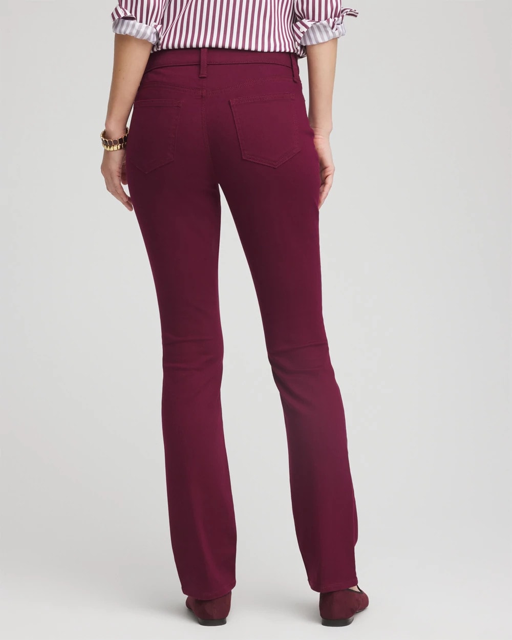Chico's | Girlfriend Slim Full-Length Jeans/ Deep Chianti