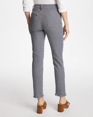 Chico's | Pinnacle Stripe Girlfriend Ankle Jeans/ Denim