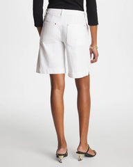 Chico's | Denim Trouser Shorts/ Alabaster
