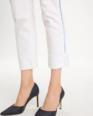 Chico's | Girlfriend Roll Cuff Crop Jeans/ Alabaster