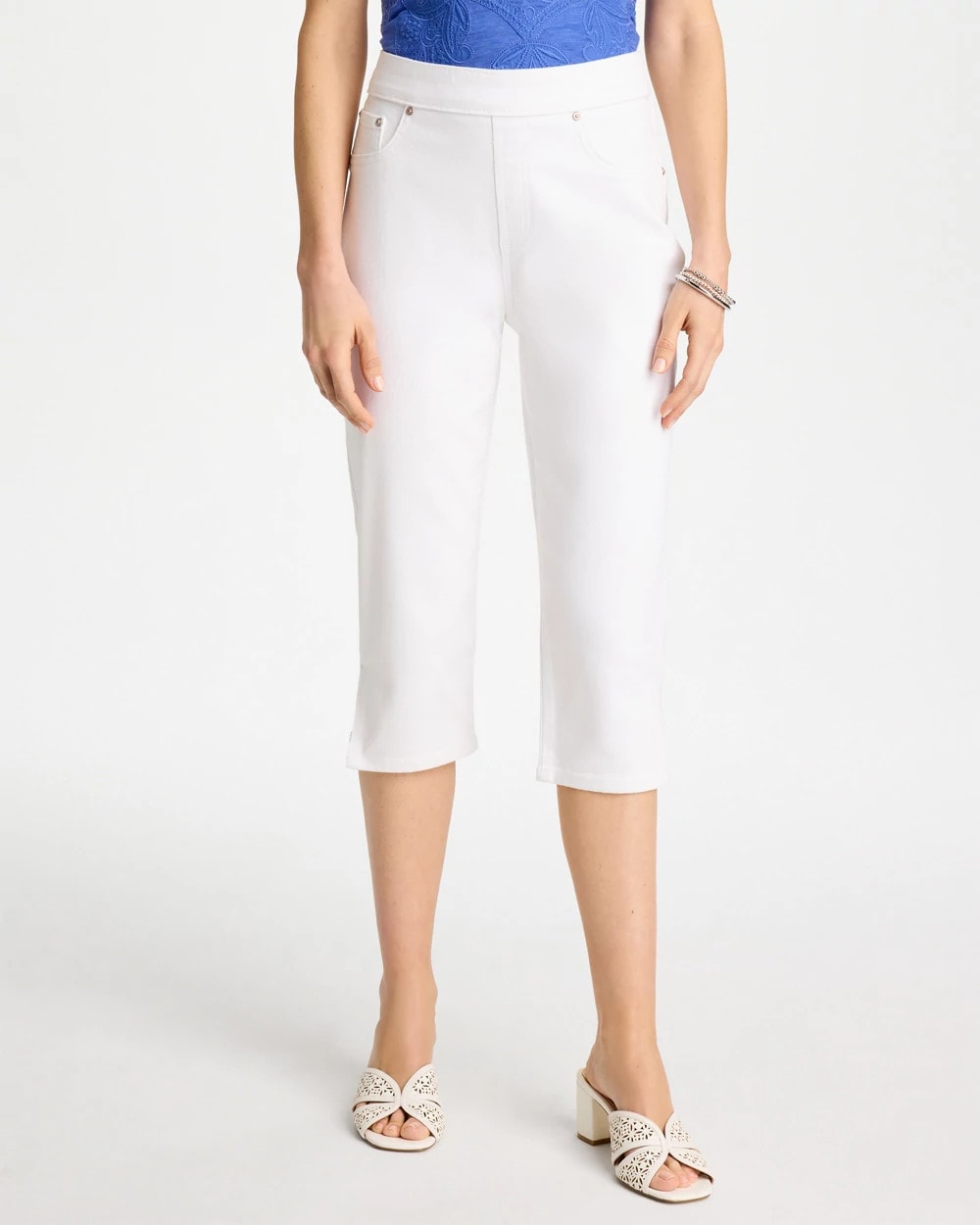 Chico's | Pull-On Capri Jeans/ Alabaster