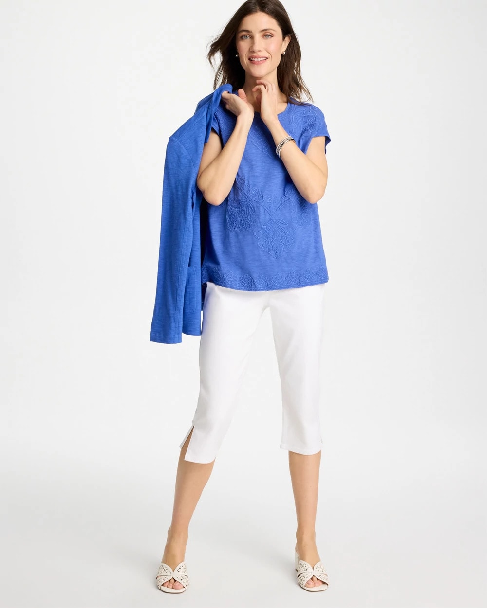 Chico's | Pull-On Capri Jeans/ Alabaster