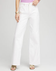 Chico's | So Slimming® High-Rise Wide-Leg Jeans/ Alabaster