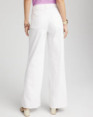 Chico's | So Slimming® High-Rise Wide-Leg Jeans/ Alabaster