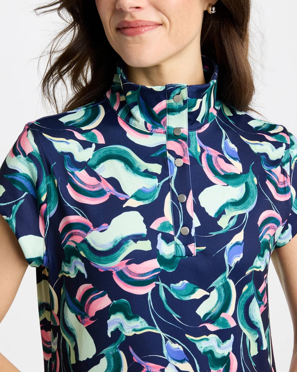 Chico's | Zenergy® UPF Blooms Polo Dress/ Blossom