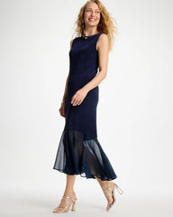 Chico's | Travelers™ Chiffon Hem Dress/ Travelers India Ink