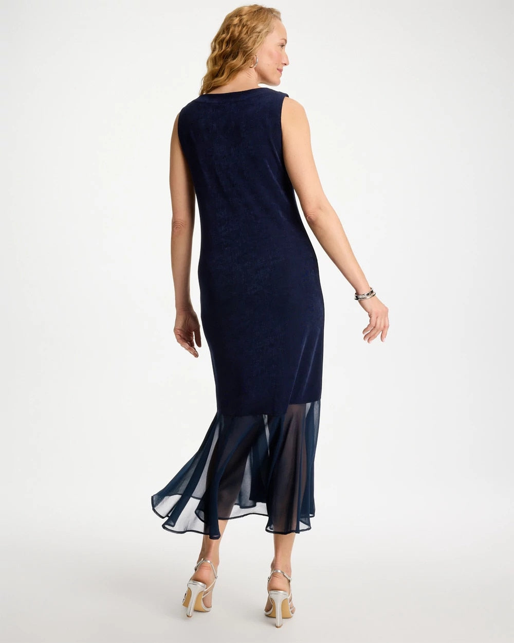 Chico's | Travelers™ Chiffon Hem Dress/ Travelers India Ink