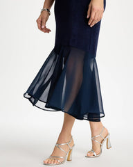 Chico's | Travelers™ Chiffon Hem Dress/ Travelers India Ink