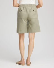 Chico's | Cotton-Linen Pull-On Utility Shorts/ Washed Sage