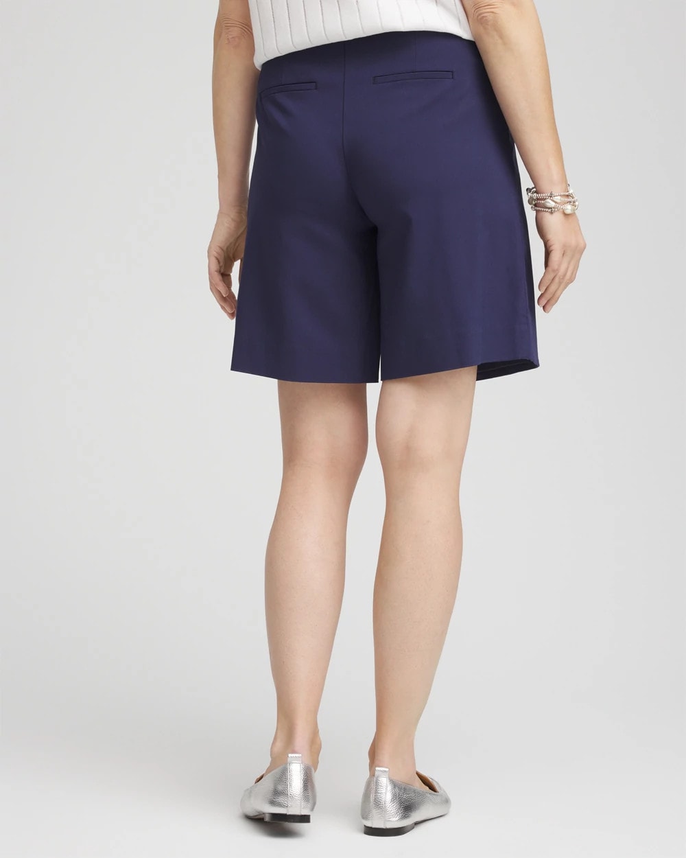 Chico's | Brigitte™ Pull-On Asymmetrical Wrap Skort/ Passport Blue