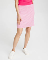 Chico's | Zenergy® UPF Knit Stripe Skort/ Pink Bromeliad