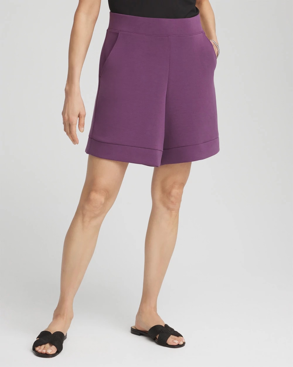 Chico's | Zenergy® Pull-On Shorts/ Washed Grape