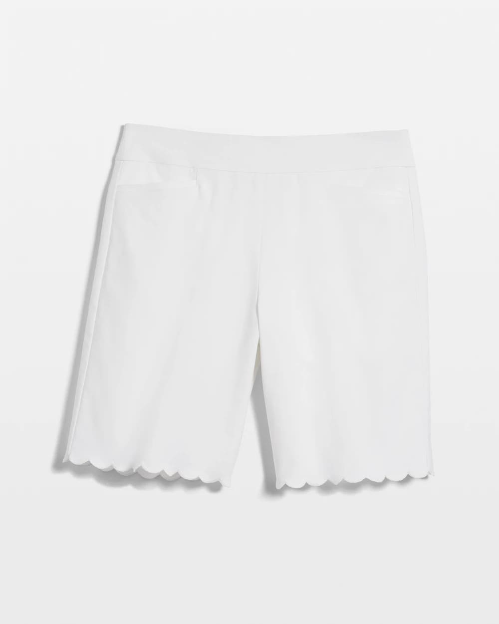 Chico's | Brigitte™ Pull-On Scallop-Hem Shorts/ Alabaster