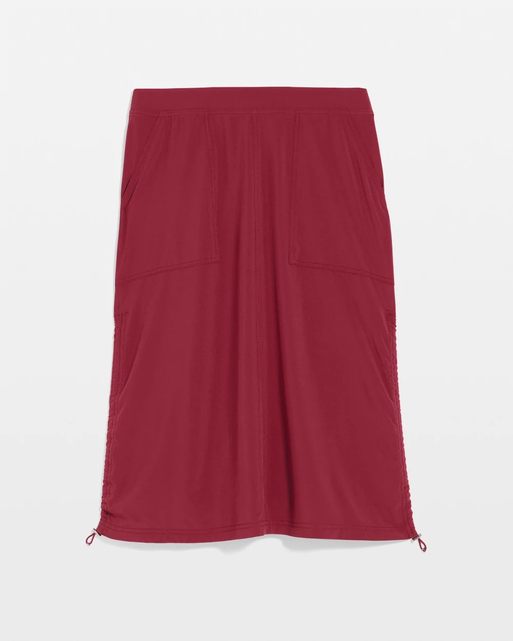 Chico's | Zenergy® UPF Bungee-Hem Pull-On Skirt/ Russet Red