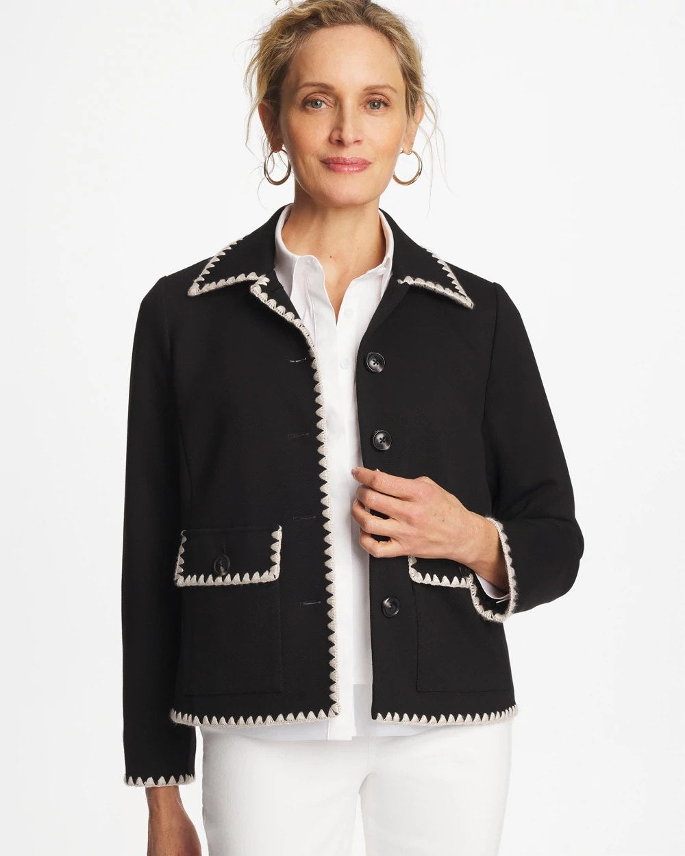 Chico's | Knit Shacket/ Black