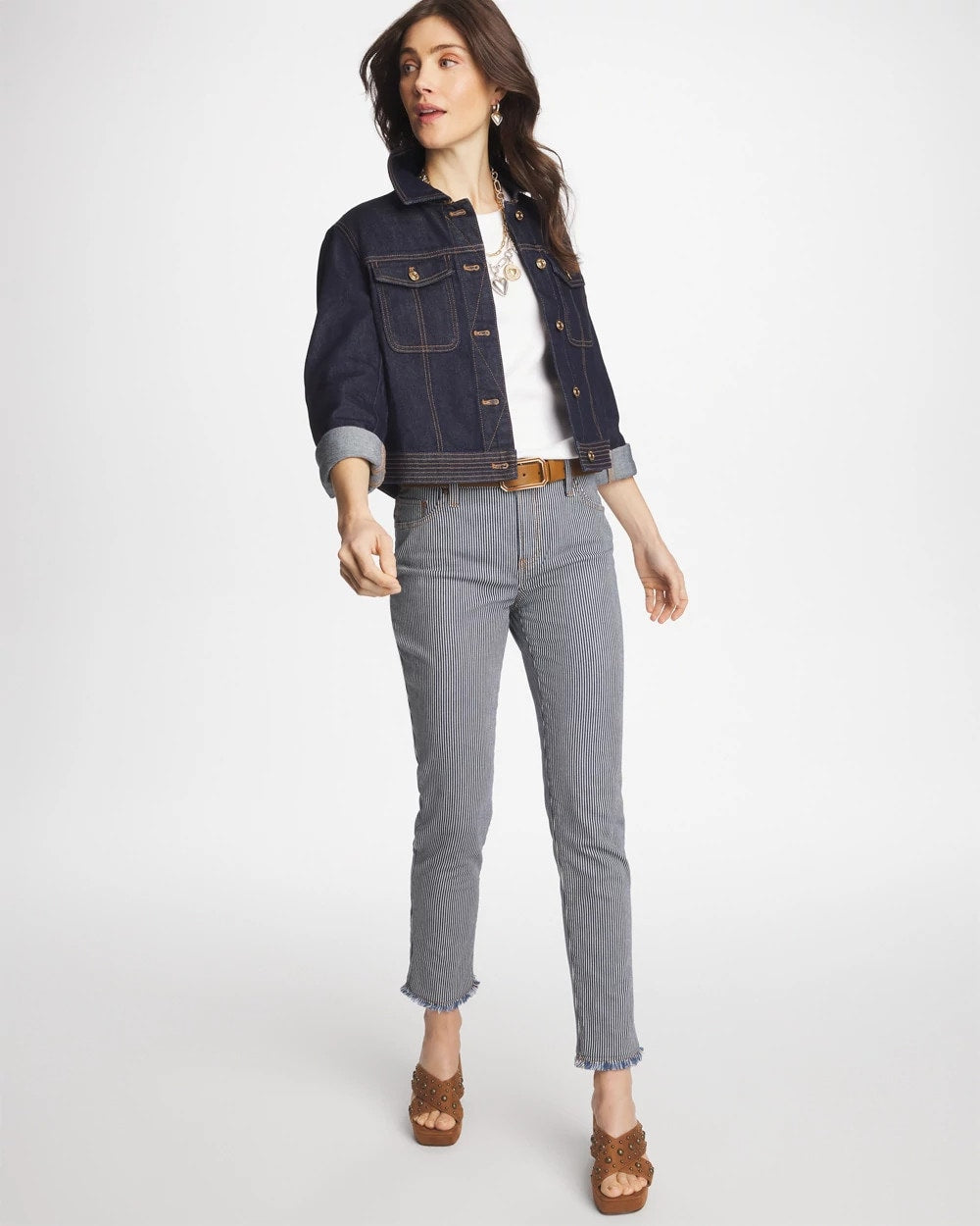 Chico's | Denim Trucker Jacket/ Cedar Rinse