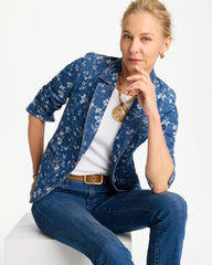 Chico's | Jacquard Denim Blazer/ Indigo