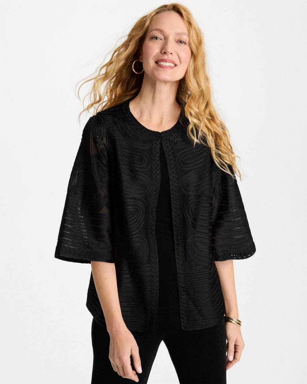 Chico's | Travelers™ Collection Soutache Jacket/ Travelers Black
