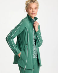 Chico's | Zenergy® UPF Piping Anorak Jacket/ Water Lily Green