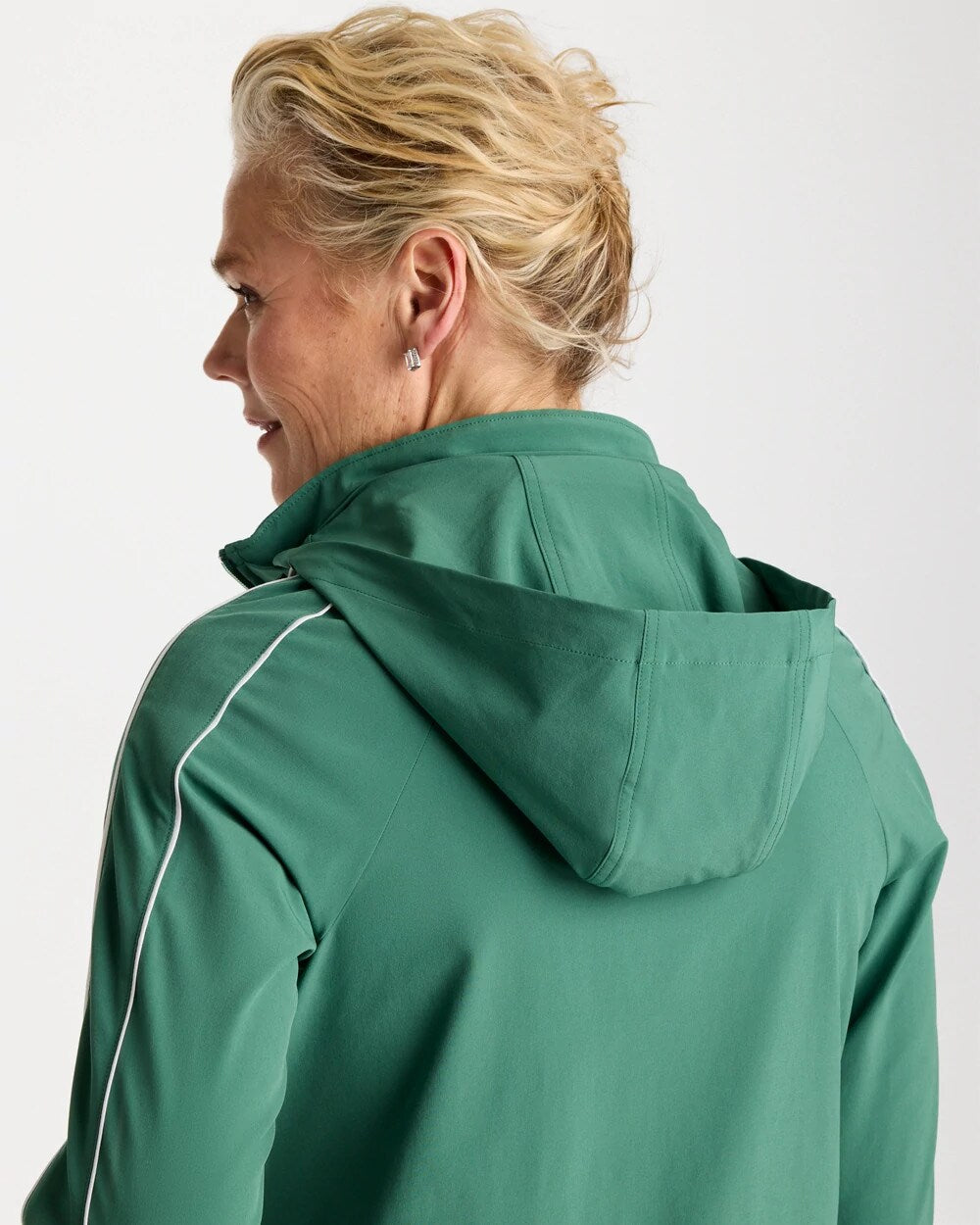 Chico's | Zenergy® UPF Piping Anorak Jacket/ Water Lily Green