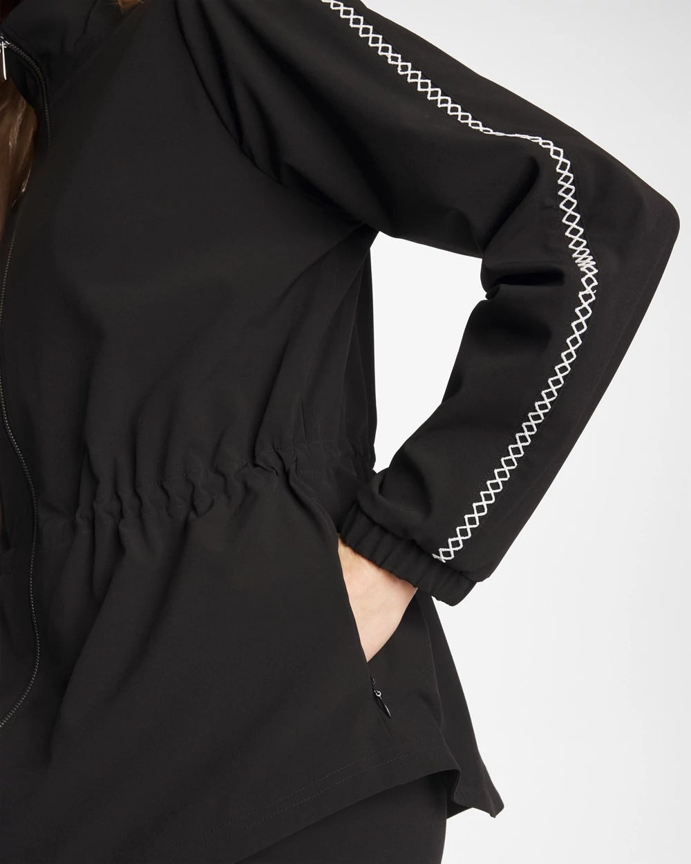 Chico's | Zenergy® UPF Lattice-Trim Jacket/ Black
