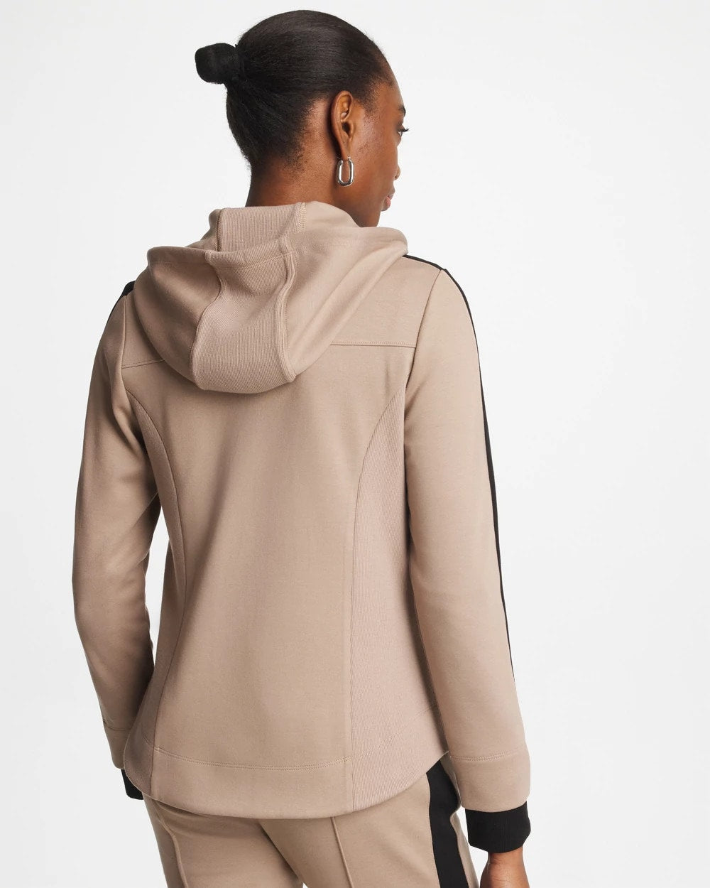 Chico's | Zenergy® Double-Knit Contrast Jacket/ Studio Taupe