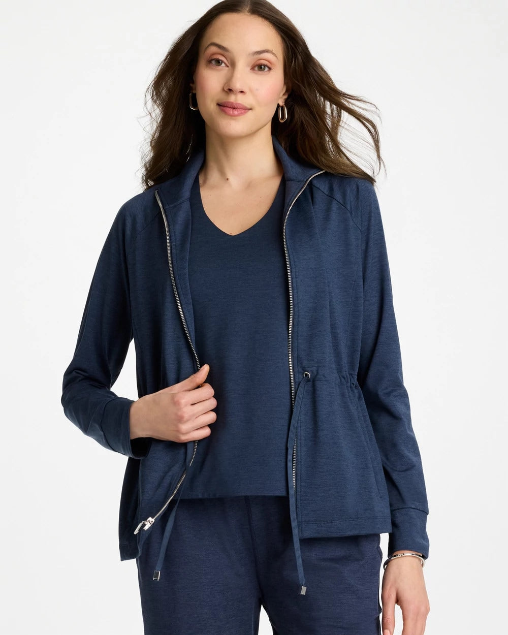 Chico's | Zenergy® Cloud Mockneck Jacket/ Passport Blue