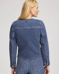 Chico's | Quilted Denim Jacket/ Wilma Indigo