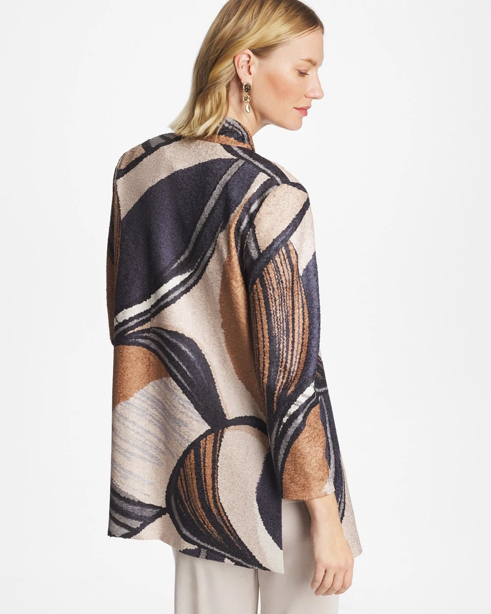 Chico's | Travelers™ Waverly Reversible Crushed Jacket/ Soft Slate