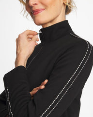 Chico's | Zenergy® Double-Knit Pick Stitch Jacket/ Black