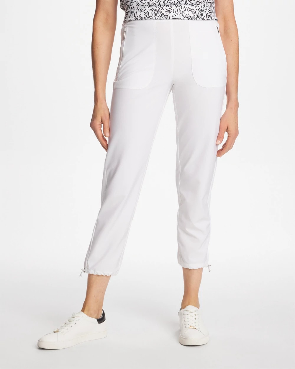 Chico's | Zenergy® UPF Rib Mix Cropped Pants/ Alabaster