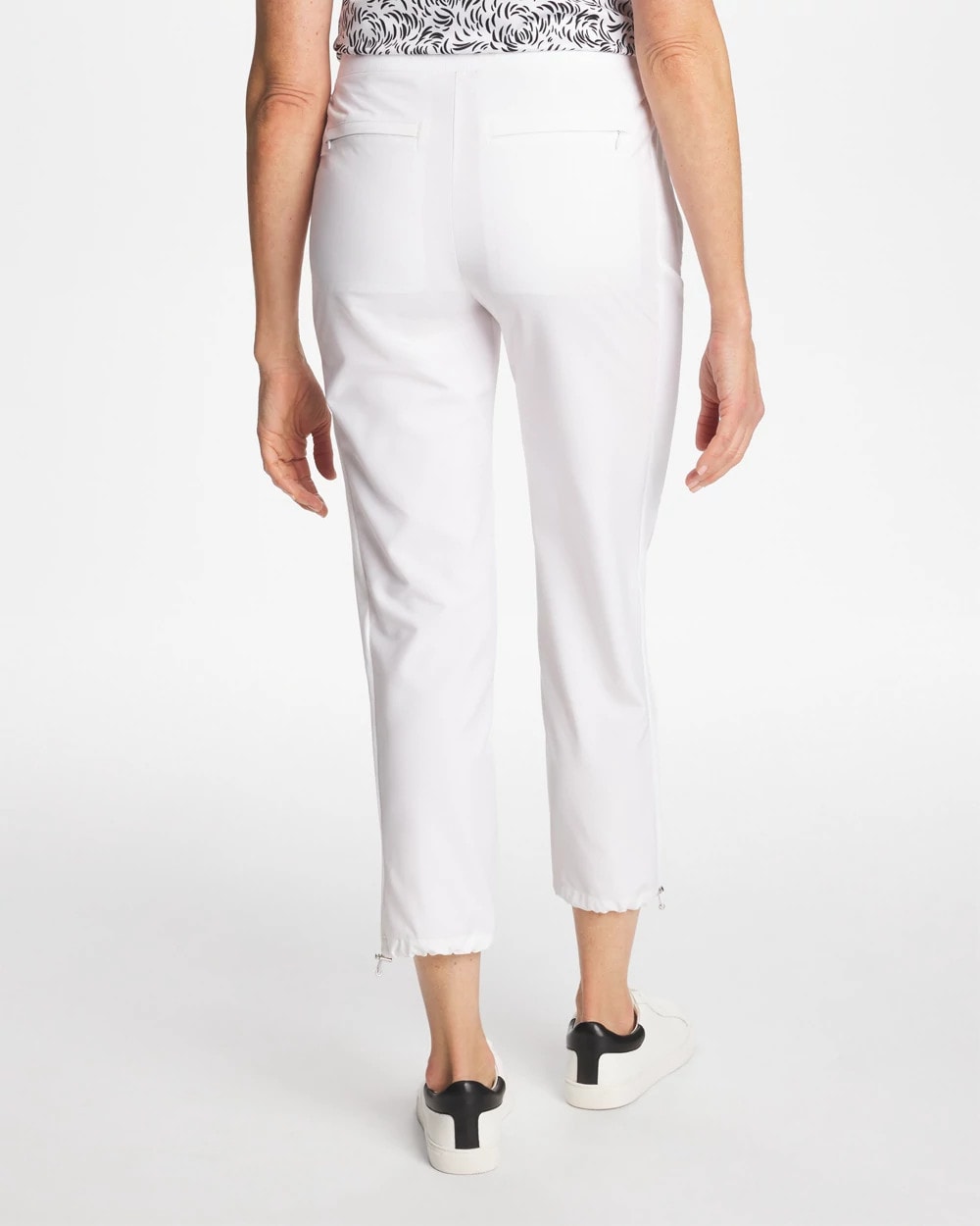 Chico's | Zenergy® UPF Rib Mix Cropped Pants/ Alabaster