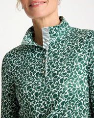 Chico's | Zenergy® UPF Paint Snap Mockneck/ Water Lily Green