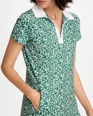 Chico's | Zenergy® UPF Paint Contrast Dress/ Water Lily Green