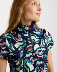 Chico's | Zenergy® UPF Blooms Half Zip Polo/ Blossom
