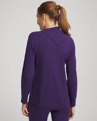 Chico's | Zenergy® Luxe Envelope Neck Sweater/ Purple Elixir