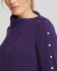 Chico's | Zenergy® Luxe Envelope Neck Sweater/ Purple Elixir