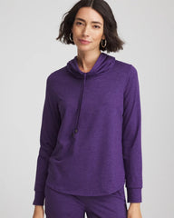 Chico's | Zenergy® Cloud Cowlneck Top/ Purple Elixir