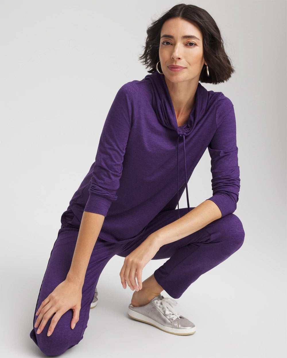 Chico's | Zenergy® Cloud Cowlneck Top/ Purple Elixir