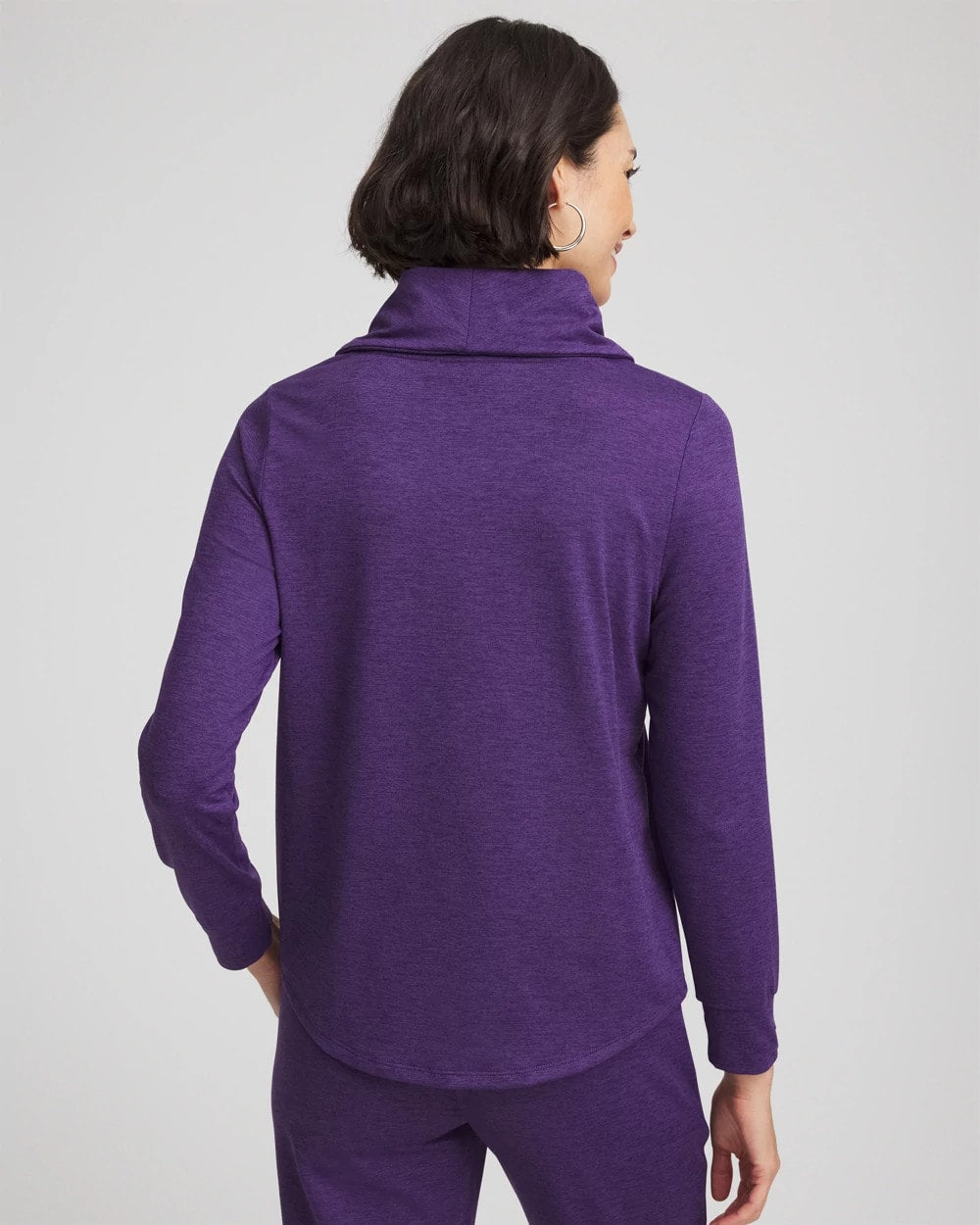 Chico's | Zenergy® Cloud Cowlneck Top/ Purple Elixir