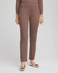 Chico's | Zenergy® Cloud Satin Trim Pants/ Walnut